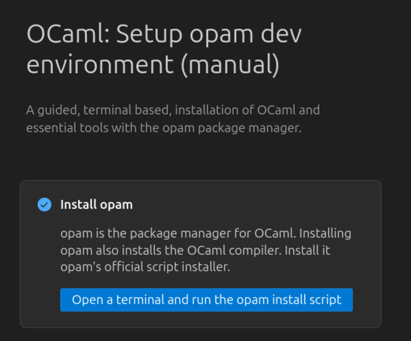 description in walkthroughs